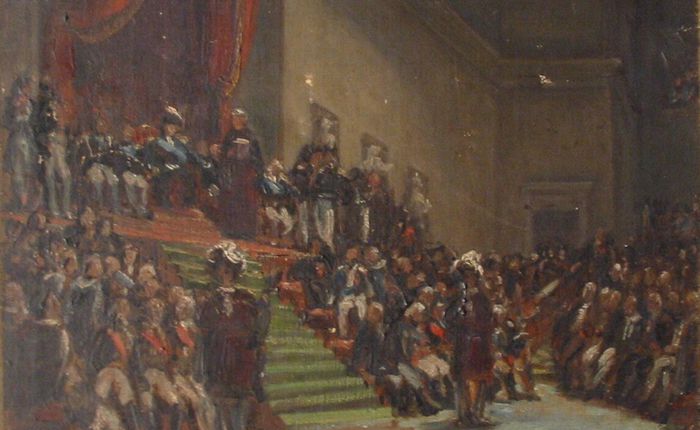 Séance royale pour l'ouverture des Chambres et proclamation de la Charte constitutionnelle, 4 juin 1814