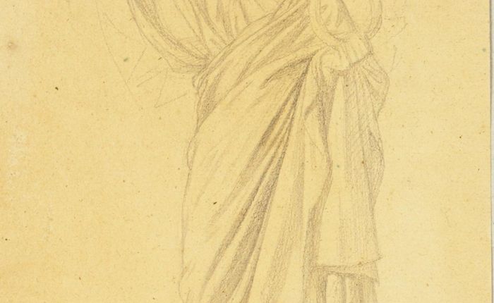 Etude pour une figure d'ange  1846