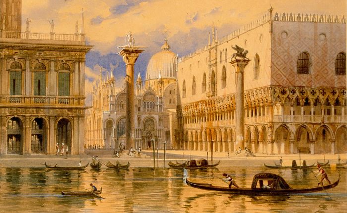 Venise, place Saint-Marc (1843)