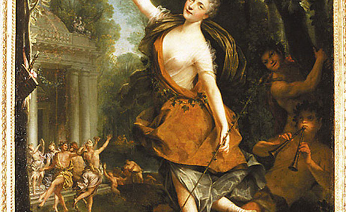 Portrait de Mademoiselle Prévost dans le rôle de Bacchante