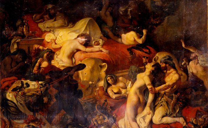 La Mort de Sardanapale, d'après Delacroix