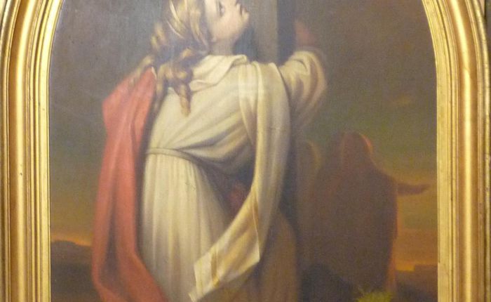 Sainte Madeleine au pied de la croix, d'après Hippolyte Lazerges (1869)