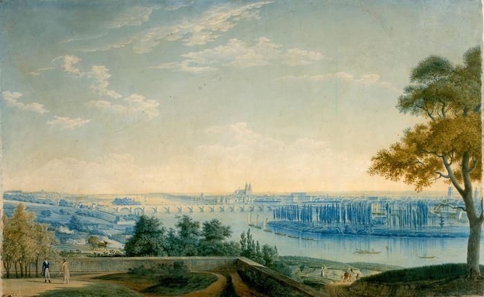 Vue de Tours, chef-lieu du département d'Indre-et-Loire (1810)