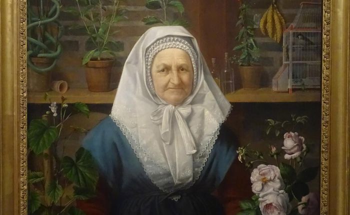Portrait de Madame Neveu, fleuriste et marchande de fruits