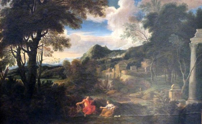 Paysage avec Apollon et la siblle de Cumes Deiphobé