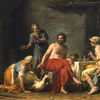 Philémon et Baucis donnant l’hospitalité à Jupiter et Mercure
