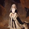 Portrait de la duchesse de Bourbon-Condé en deuil blanc