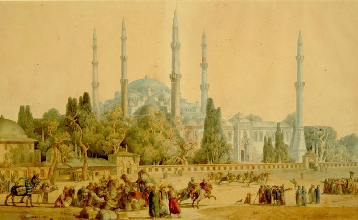 La mosquée du Sultan Ahmet à Constantinople