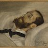 Eugène Bossard sur son lit de mort (1880)