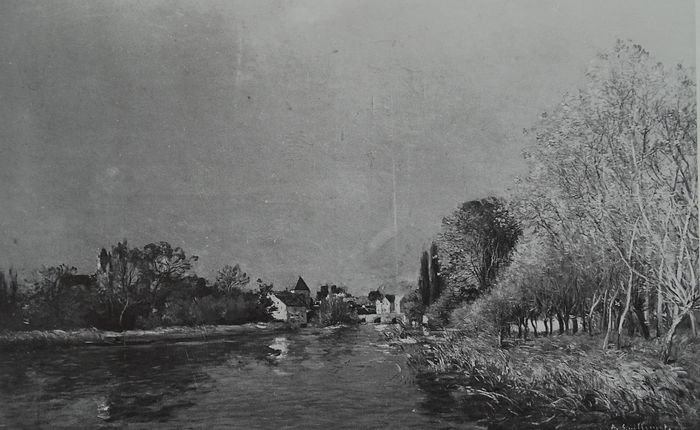 Les bords du Loing à Moret (1899)