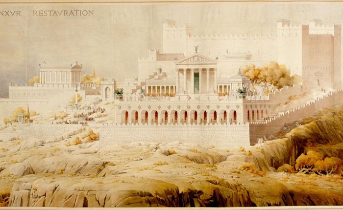 Acropole d'Anxur. Restauration 1901
