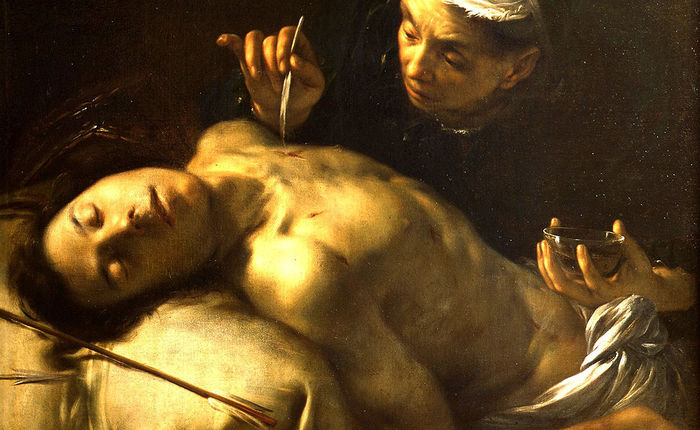 Saint Sébastien soigné par Irène (vers 1635)