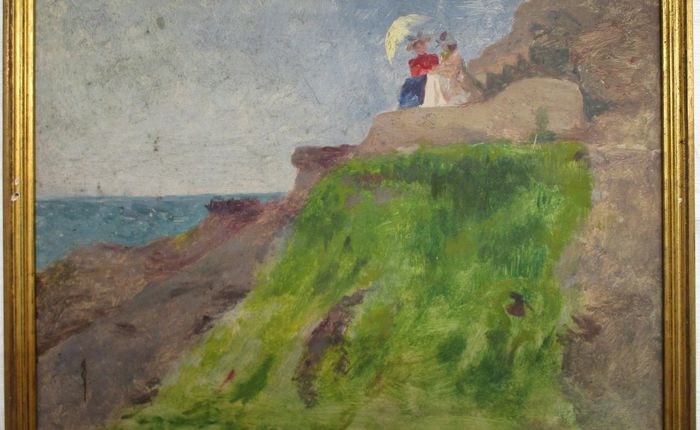 Jeunes femmes sur une falaise (vers 1898)