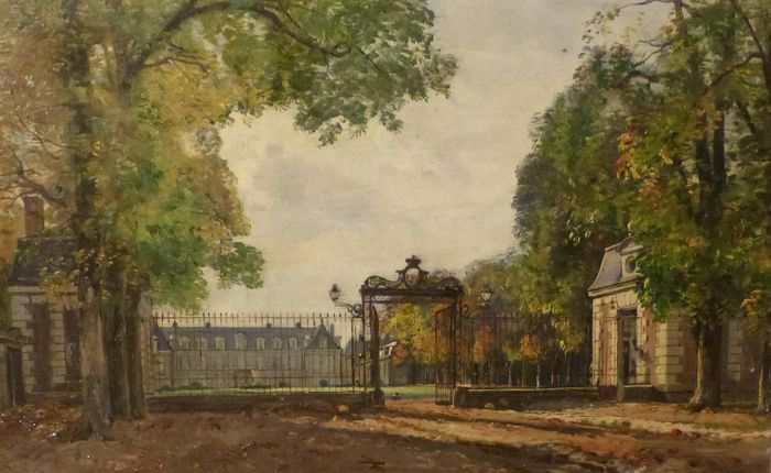 Le parc et le château de Ménars. cour d'honneur -1879)