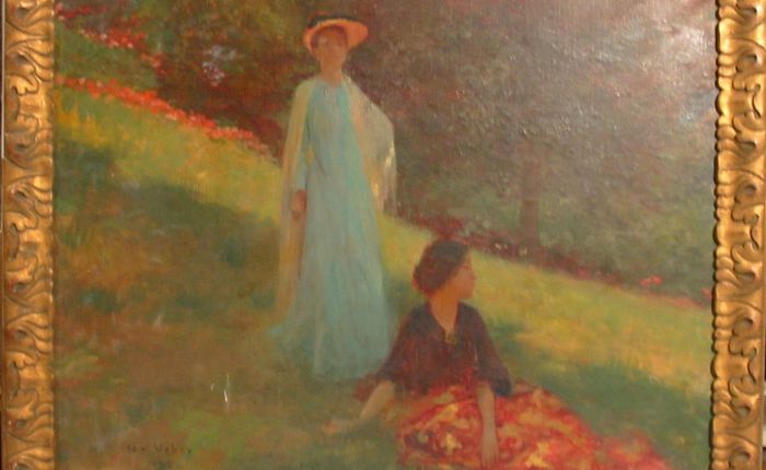 Deux jeunes filles dans un jardin (1892)
