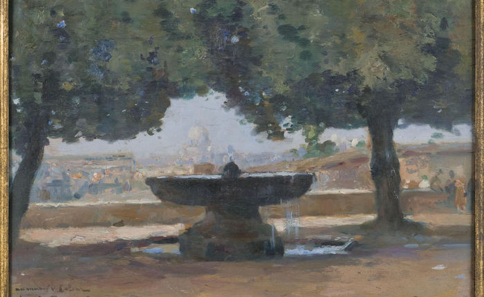 La fontaine du Pincio à Rome