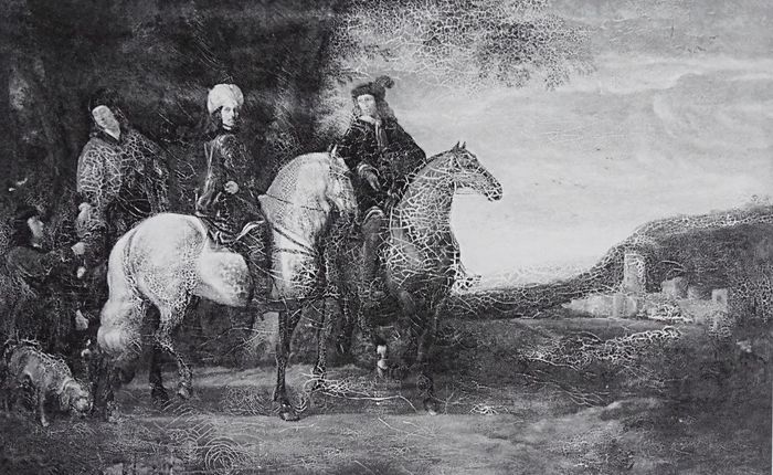 Paysage avec trois cavaliers, d'après Cuyp