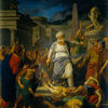 Mathatias tue un juif idolâtre et l’officier du roi Antiochus, qui forçaient le peuple à sacrifier aux idoles et en fait renverser l’autel