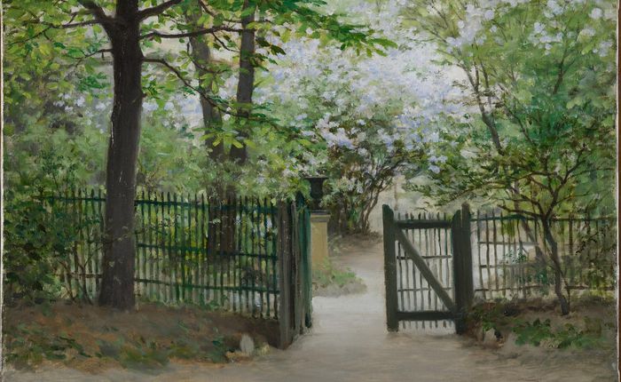 Le jardin du peintre à Paris, vers 1886