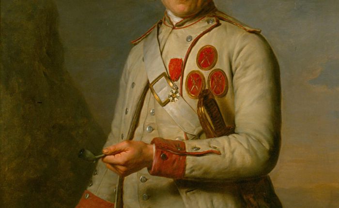 Portrait de Jean Theurel, doyen des vétérans pensionnés du roi au régiment de Touraine