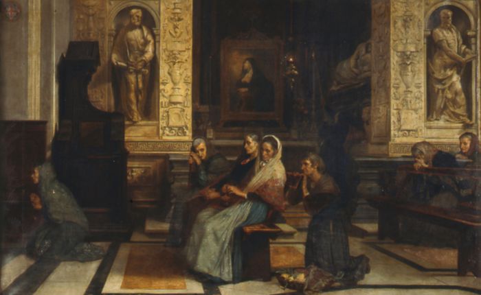 Les vieilles de la place Navonne, à Santa Maria della Pace (1867)