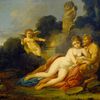 Nymphe, satyre et amour