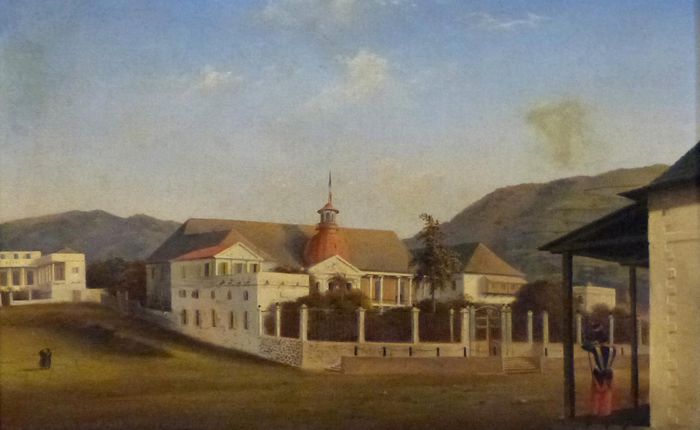 Vue du Palais du gouverneur à Saint-Denis-de-la-Réunion