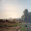 Paysage, route dans les champs (1855)